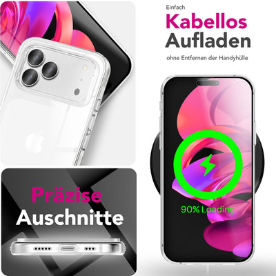 NALIA 360° Hülle für iPhone 17 Pro Max – Vorne & Hinten Schutz – 360GUARD (Full-Body Case) – Marke aus Berlin Default Title NALIA Transparente Hülle