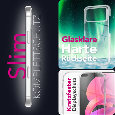 NALIA 360° Hülle für iPhone 17 Pro Max – Vorne & Hinten Schutz – 360GUARD (Full-Body Case) – Marke aus Berlin Default Title NALIA Transparente Hülle