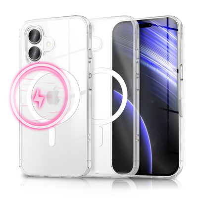 NALIA Transparentes Magnet Case für iPhone 17 – MagPower System (MagSafe kompatibel) – LUMEX (Edle Glas-Optik, aber unzerbrechlich) – Marke aus Berlin Default Title NALIA Klare Hüllen