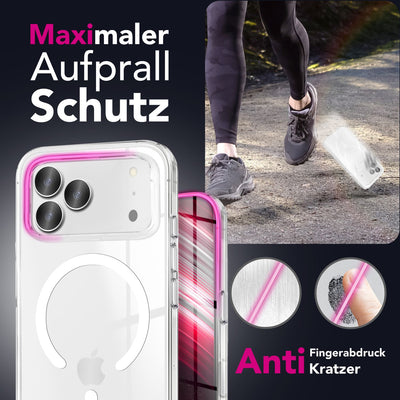 NALIA Transparentes Magnet Case für iPhone 17 Pro – MagPower System (MagSafe kompatibel) – LUMEX (Edle Glas-Optik, aber unzerbrechlich) – Marke aus Berlin Default Title NALIA Klare Hüllen