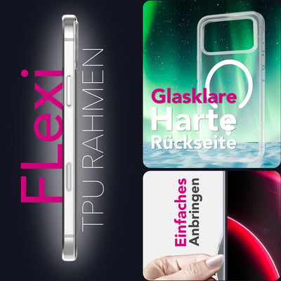 NALIA Transparentes Magnet Case für iPhone 17 Pro – MagPower System (MagSafe kompatibel) – LUMEX (Edle Glas-Optik, aber unzerbrechlich) – Marke aus Berlin Default Title NALIA Klare Hüllen