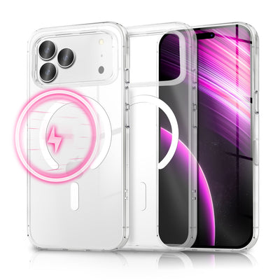 NALIA Transparentes Magnet Case für iPhone 17 Pro Max – MagPower System (MagSafe kompatibel) – LUMEX (Edle Glas-Optik, aber unzerbrechlich) – Marke aus Berlin Default Title NALIA Klare Hüllen
