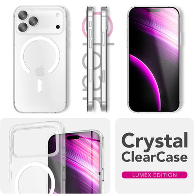 NALIA Transparentes Magnet Case für iPhone 17 Pro Max – MagPower System (MagSafe kompatibel) – LUMEX (Edle Glas-Optik, aber unzerbrechlich) – Marke aus Berlin Default Title NALIA Klare Hüllen