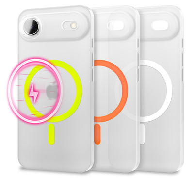 NALIA Ultra Slim Hardcase für iPhone 17 Air – MagSafe Kompatibel & Nachleuchtender Ring – THINIX GLOW (Matt-Transparent & 0,3mm Dünn) – Marke aus Berlin Default NALIA SlimFit Hüllen