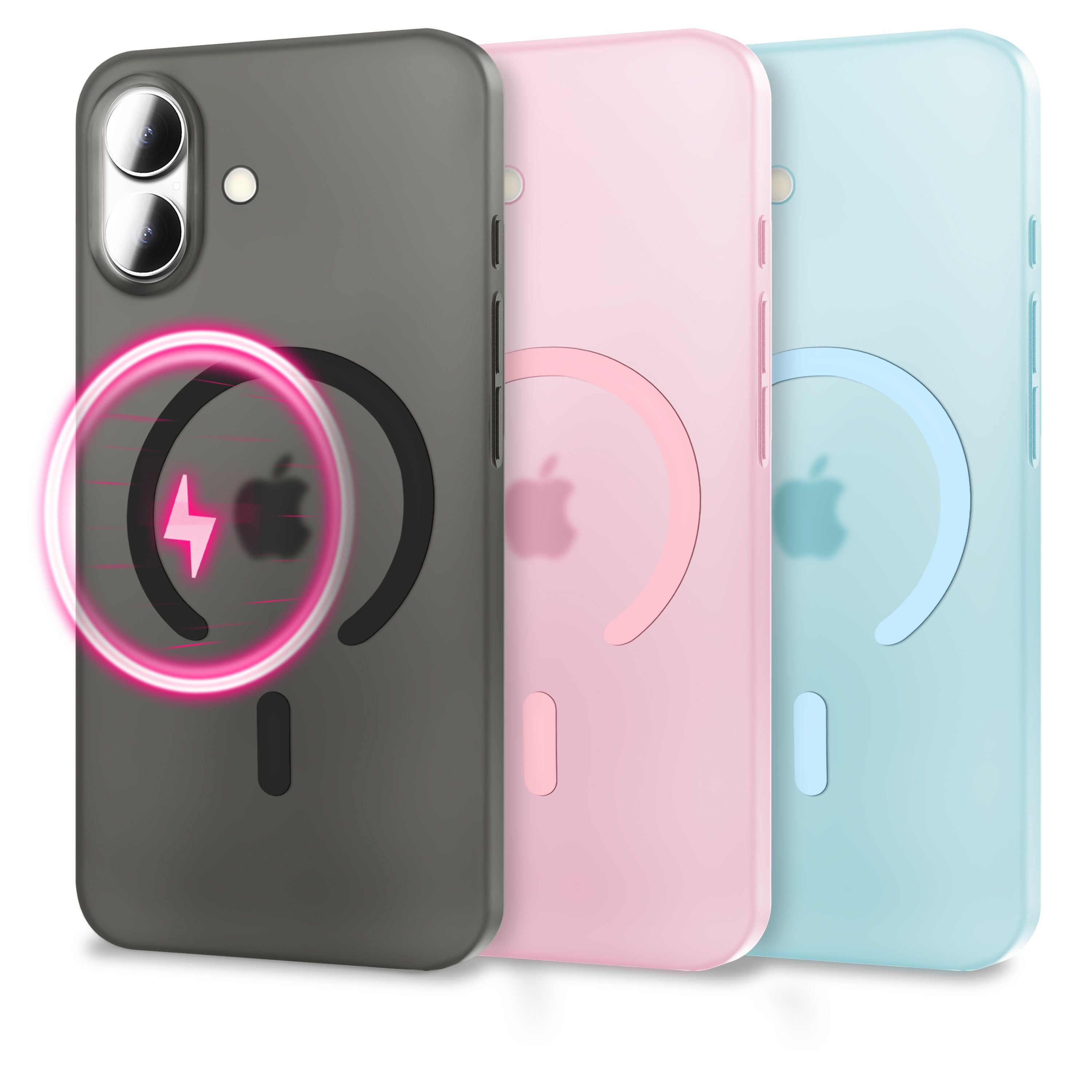 NALIA MagSafe Hülle Thinix für Apple iPhone 17 (Extrem Dünn mit MagPower) - 0,3mm Ultra-Slim Hardcase, Semi-Transparent, Matt & Anti-Fingerprint, Minimalistisch