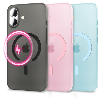 NALIA MagSafe Hülle Thinix für Apple iPhone 17 (Extrem Dünn mit MagPower) - 0,3mm Ultra-Slim Hardcase, Semi-Transparent, Matt & Anti-Fingerprint, Minimalistisch