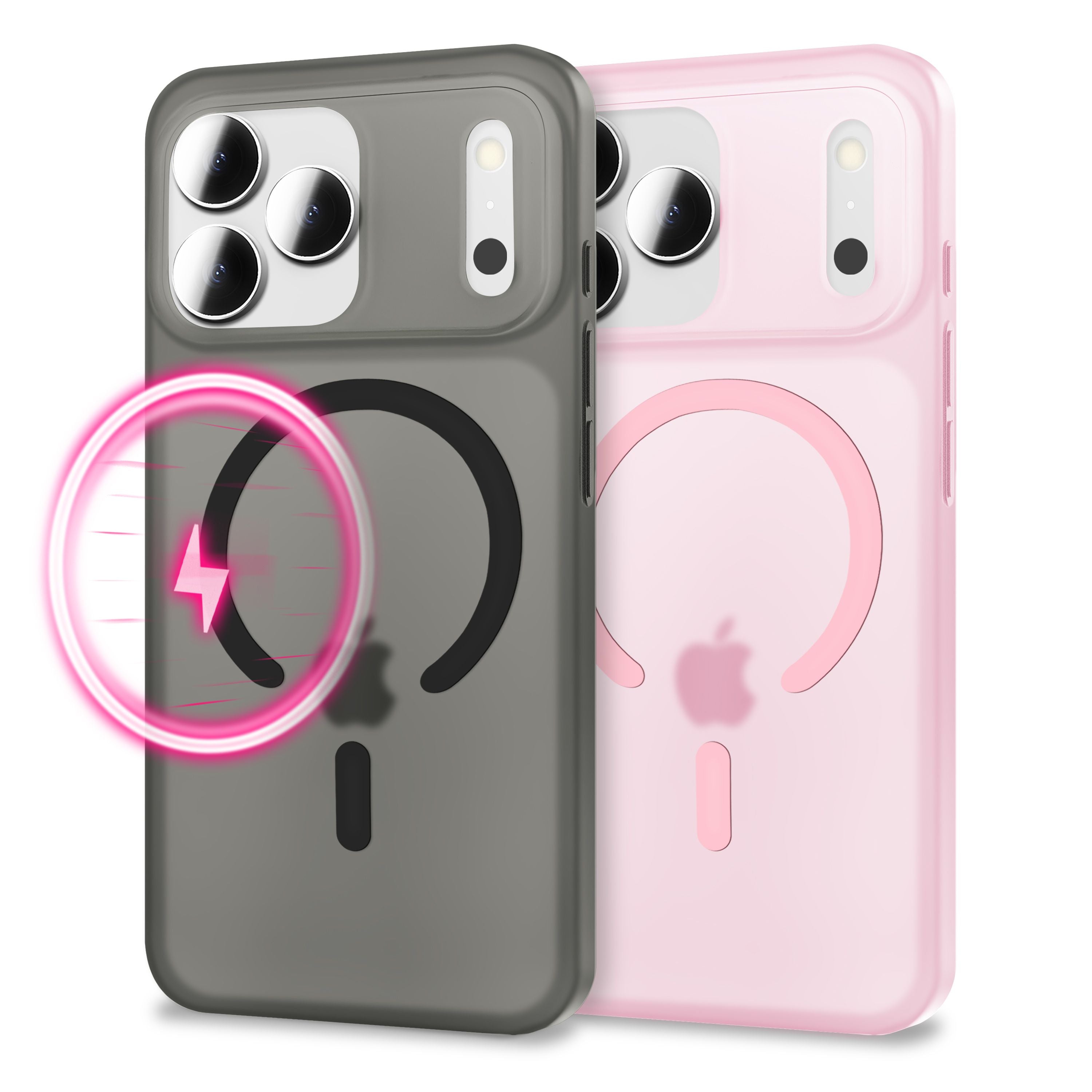 NALIA MagSafe Hülle Thinix für Apple iPhone 17 Pro (Extrem Dünn mit MagPower) - 0,3mm Super-Slim Hardcase, Matt Frosted Look, Anti-Fingerprint, Griffig & Leicht