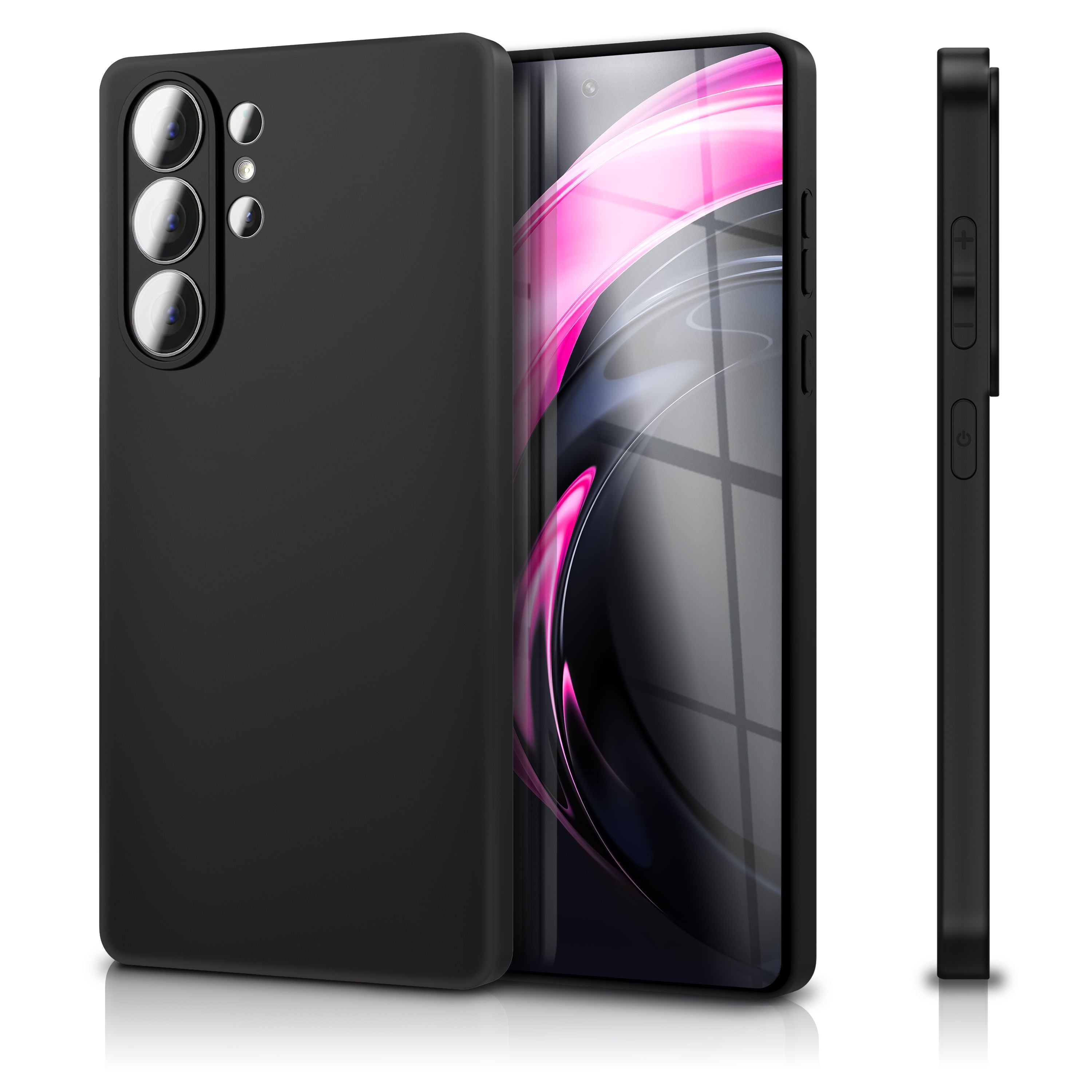 NALIA Matte Silikonhülle für Samsung Galaxy S26 Ultra – Slim, Schwarz & Rutschfest – STRIDER (Soft Case, Kameraschutz & Stoßfest) – Marke aus Berlin Default Title NALIA SlimFit Hüllen