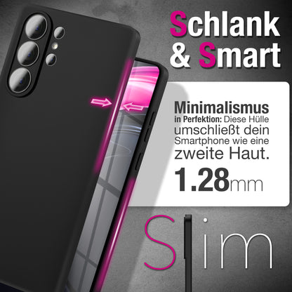 NALIA Matte Silikonhülle für Samsung Galaxy S26 Ultra – Slim, Schwarz & Rutschfest – STRIDER (Soft Case, Kameraschutz & Stoßfest) – Marke aus Berlin Default Title NALIA SlimFit Hüllen