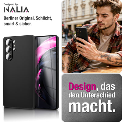 NALIA Matte Silikonhülle für Samsung Galaxy S26 Ultra – Slim, Schwarz & Rutschfest – STRIDER (Soft Case, Kameraschutz & Stoßfest) – Marke aus Berlin Default Title NALIA SlimFit Hüllen