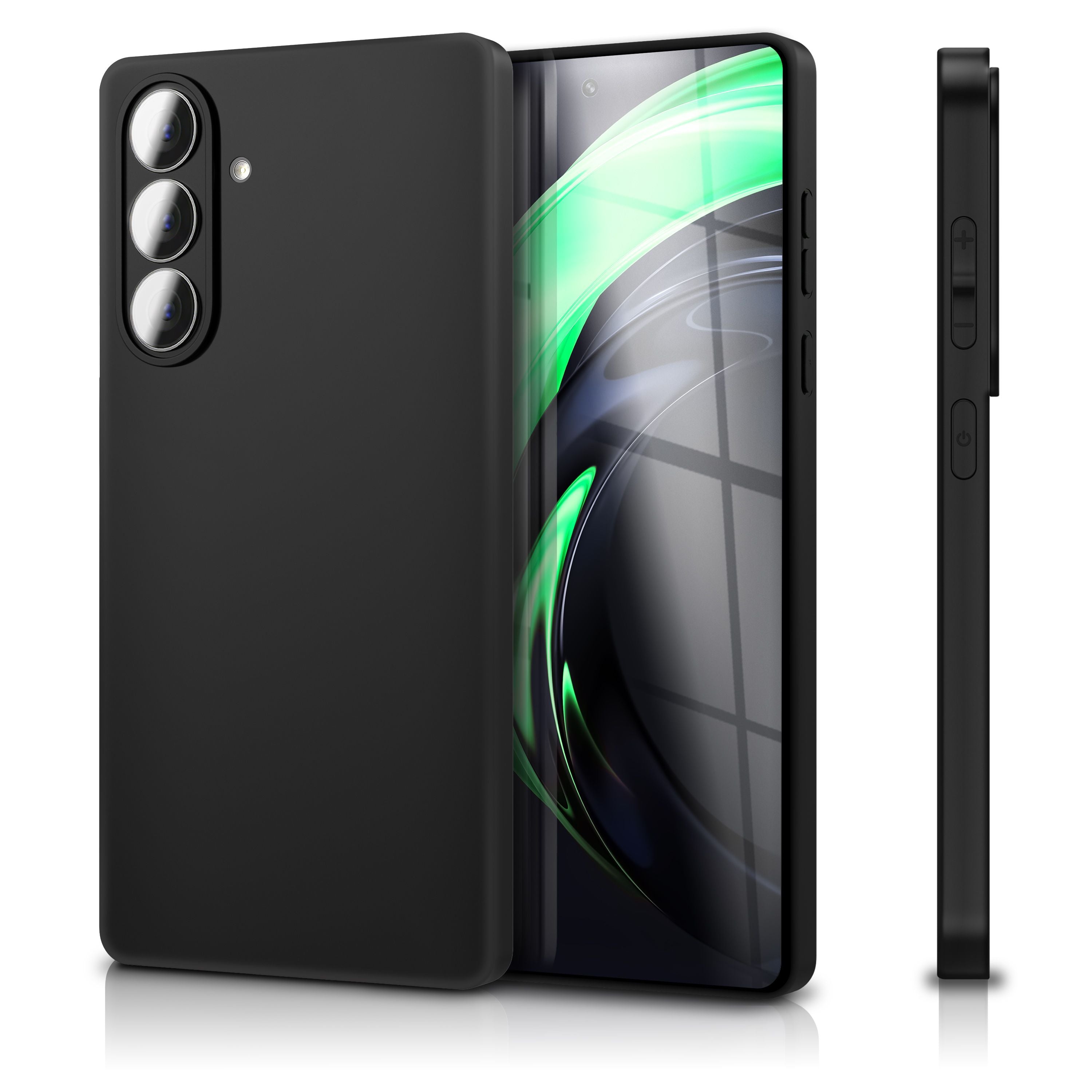 NALIA Matte Silikonhülle Samsung Galaxy A37 Case schwarz slim Kameraschutz Default Title NALIA SlimFit Hülle