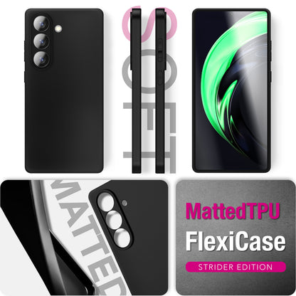 NALIA Matte Silikonhülle Samsung Galaxy A37 Case schwarz slim Kameraschutz Default Title NALIA SlimFit Hülle