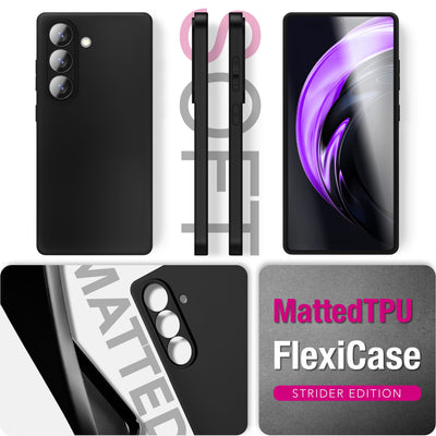 NALIA Matte Silikonhülle für Samsung Galaxy A57 – Slim, Schwarz & Rutschfest – STRIDER (Soft Case, Kameraschutz & Stoßfest) – Marke aus Berlin Default Title NALIA SlimFit Hülle