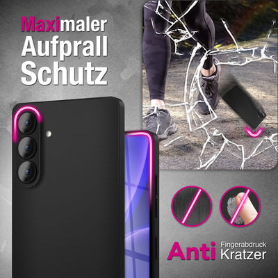 NALIA Ultra Slim Hardcase für Samsung Galaxy S26 – Matt & 0.3mm Dünn – PHANTOM (Hauchdünnes Cover & Kamera-Vollschutz) – Marke aus Berlin Schwarz Opak NALIA SlimFit Hülle