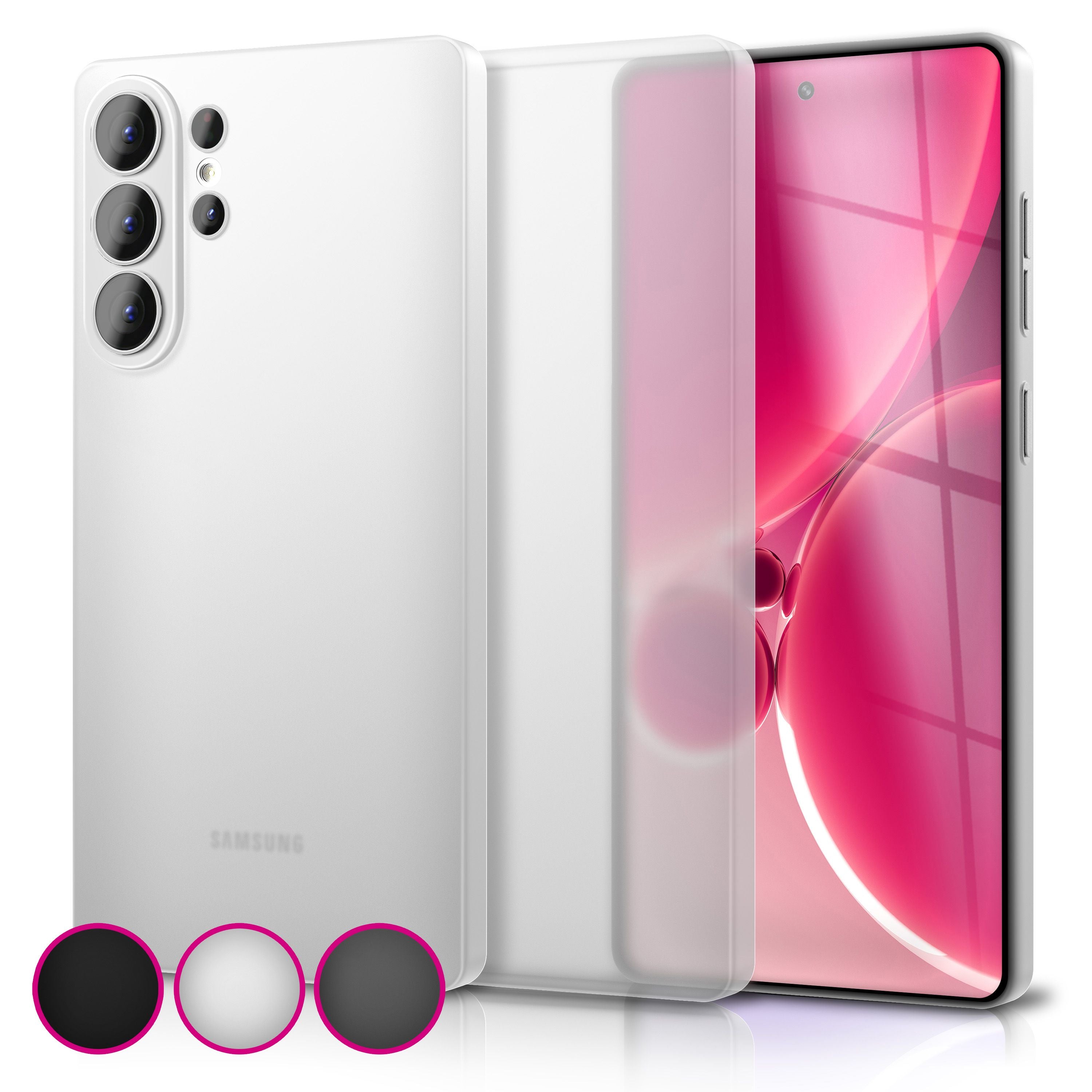 NALIA Ultra Slim Hardcase für Samsung Galaxy S26 Ultra – Matt & 0.3mm Dünn – PHANTOM (Hauchdünnes Cover & Kamera-Vollschutz) – Marke aus Berlin NALIA SlimFit Hülle