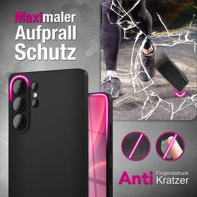 NALIA Ultra Slim Hardcase für Samsung Galaxy S26 Ultra – Matt & 0.3mm Dünn – PHANTOM (Hauchdünnes Cover & Kamera-Vollschutz) – Marke aus Berlin Schwarz Opak NALIA SlimFit Hülle