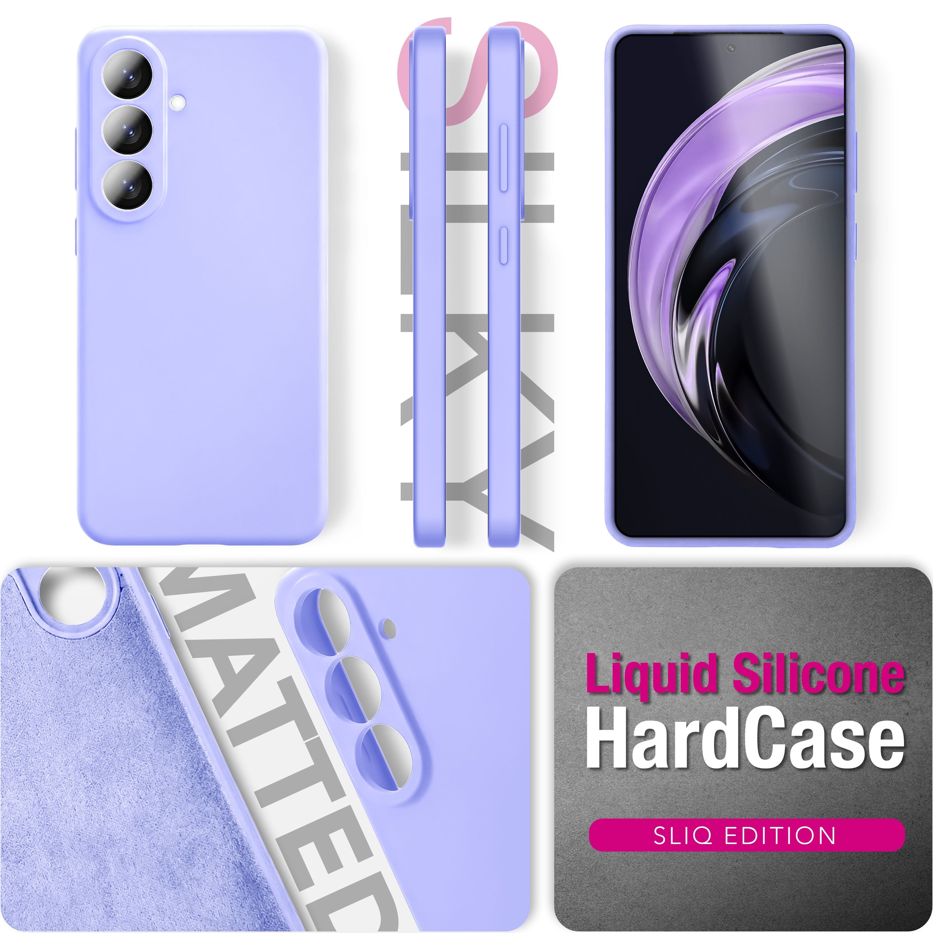 NALIA Silikonhülle Samsung Galaxy S26 Case samtig griffig Kameraschutz stoßfest Seidenrosa NALIA Protective Hülle