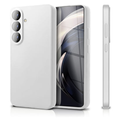 NALIA Silikonhülle Samsung Galaxy S26 Case samtig griffig Kameraschutz stoßfest Schneeweiß NALIA Protective Hülle