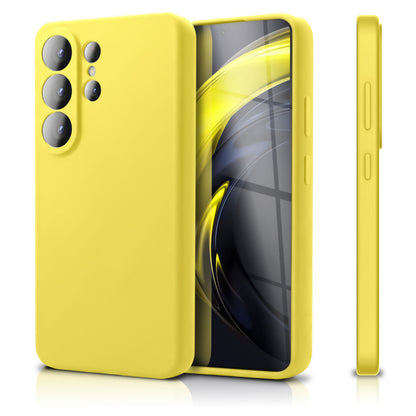 NALIA Silikonhülle Samsung Galaxy S26 Ultra Case samtig griffig Kameraschutz Neon Gelb NALIA Protective Hülle