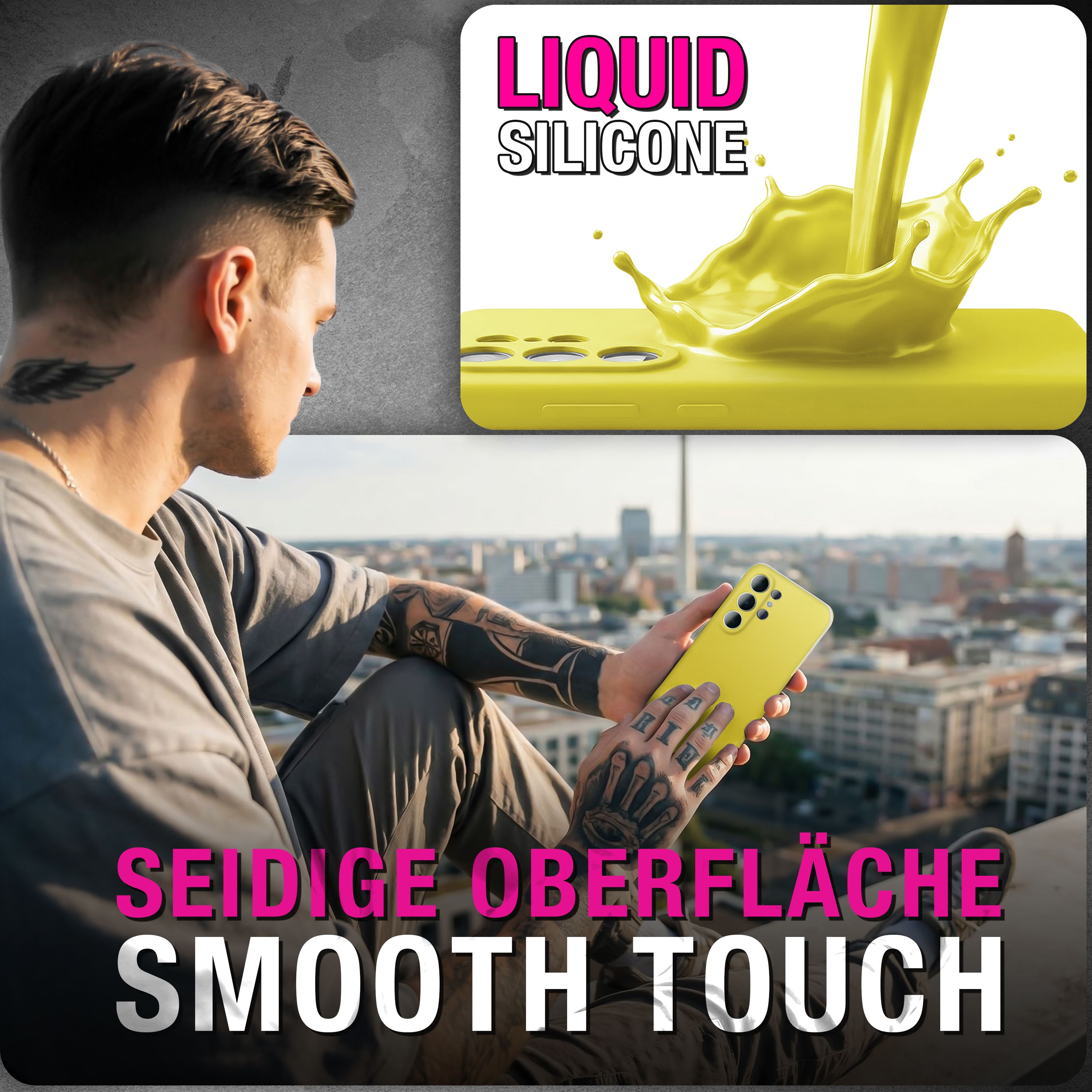 NALIA Silikonhülle Samsung Galaxy S26 Ultra Case samtig griffig Kameraschutz Waldnacht Grün NALIA Protective Hülle