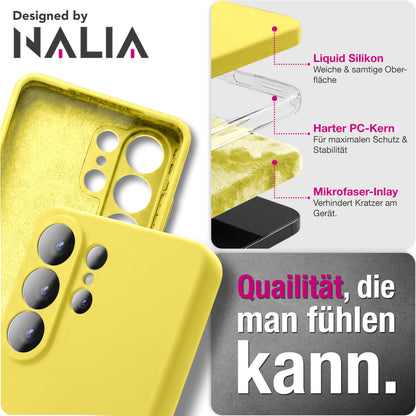 NALIA Silikonhülle Samsung Galaxy S26 Ultra Case samtig griffig Kameraschutz Waldnacht Grün NALIA Protective Hülle