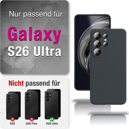 NALIA Silikonhülle Samsung Galaxy S26 Ultra Case samtig griffig Kameraschutz Waldnacht Grün NALIA Protective Hülle