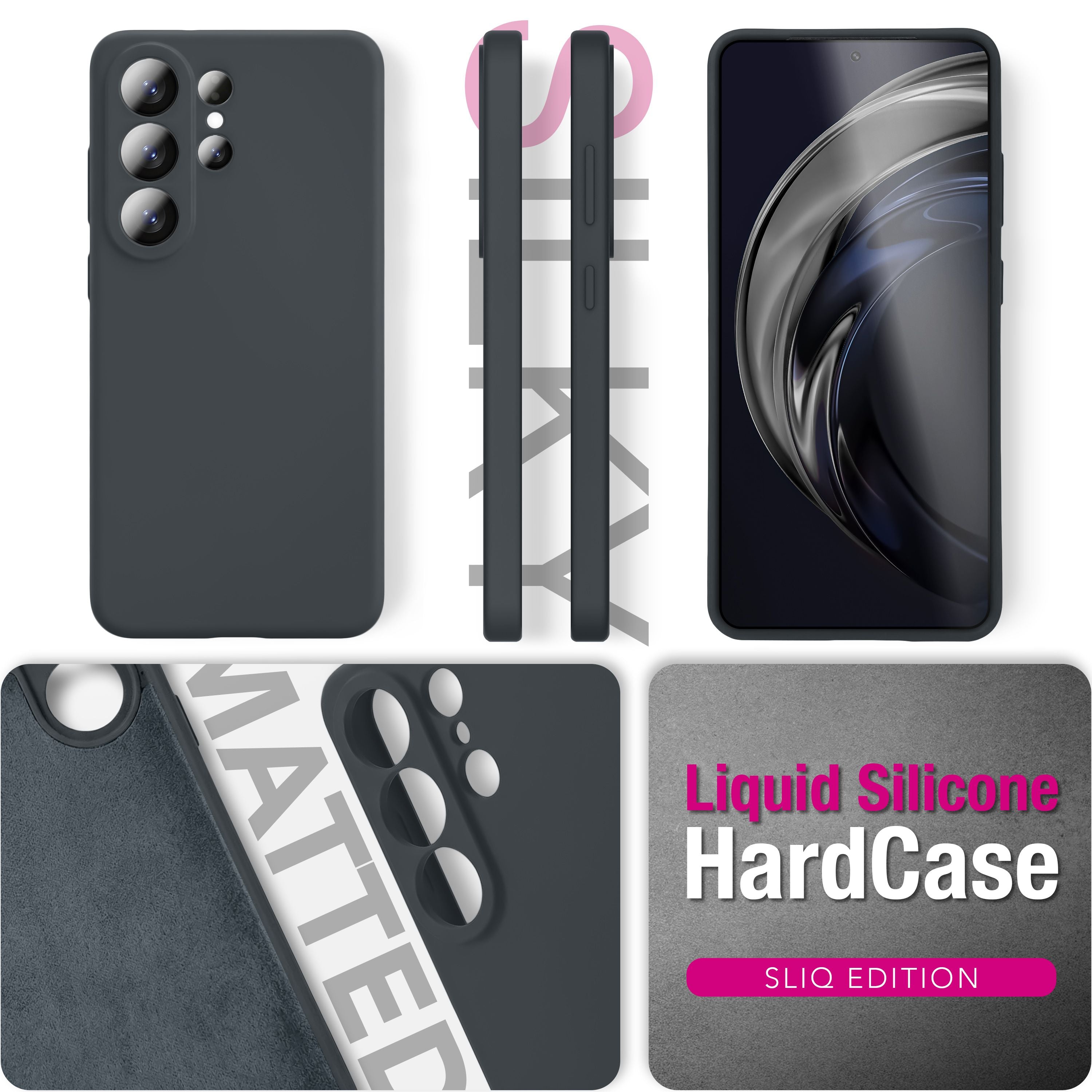 NALIA Silikonhülle Samsung Galaxy S26 Ultra Case samtig griffig Kameraschutz Waldnacht Grün NALIA Protective Hülle