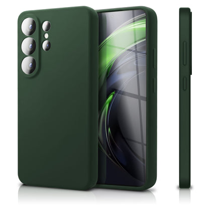NALIA Silikonhülle Samsung Galaxy S26 Ultra Case samtig griffig Kameraschutz Waldnacht Grün NALIA Protective Hülle