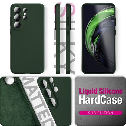 NALIA Silikonhülle Samsung Galaxy S26 Ultra Case samtig griffig Kameraschutz Waldnacht Grün NALIA Protective Hülle