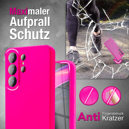 NALIA Silikonhülle Samsung Galaxy S26 Ultra Case samtig griffig Kameraschutz Waldnacht Grün NALIA Protective Hülle
