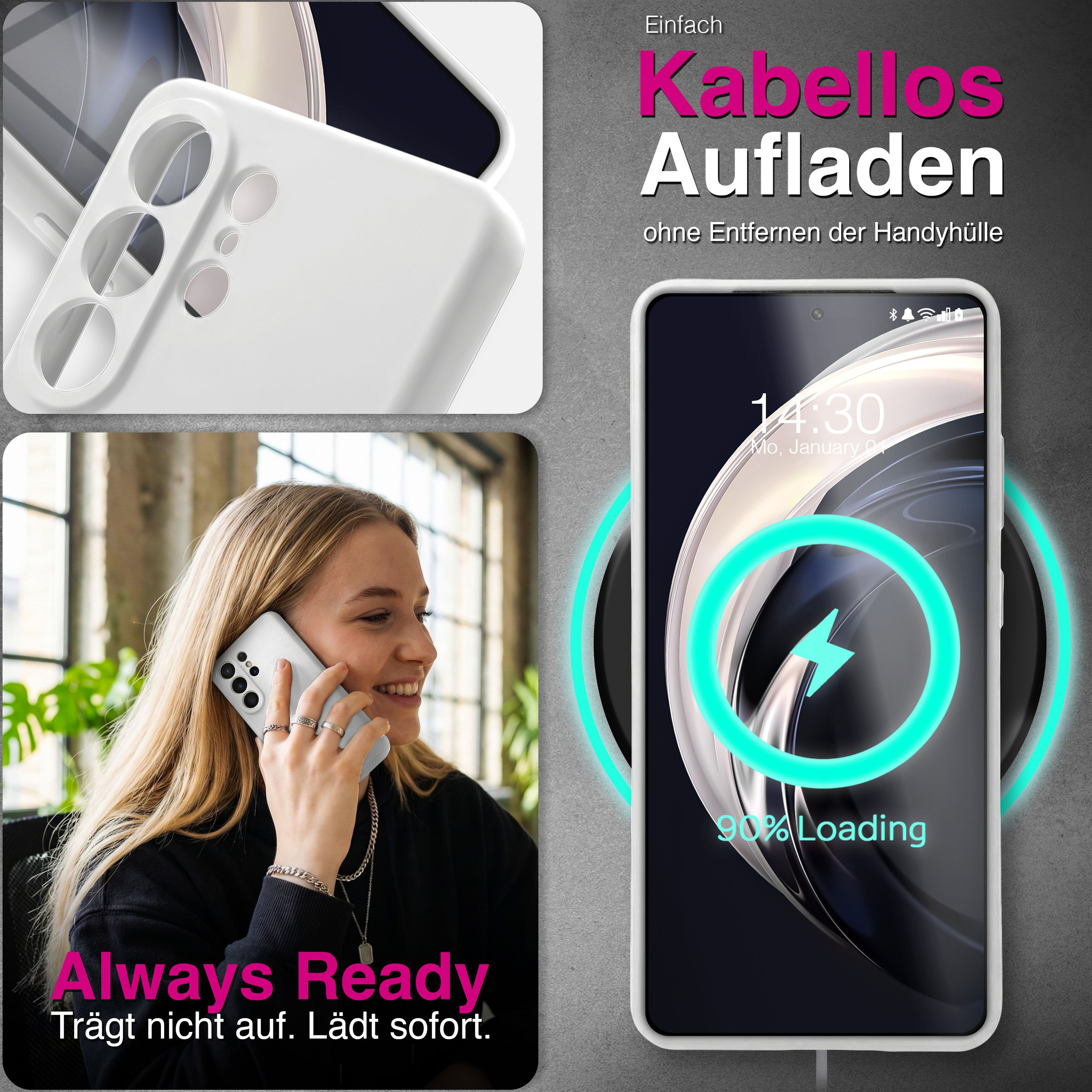 NALIA Silikonhülle Samsung Galaxy S26 Ultra Case samtig griffig Kameraschutz Waldnacht Grün NALIA Protective Hülle