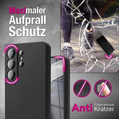 NALIA Silikonhülle Samsung Galaxy S26 Ultra Case samtig griffig Kameraschutz Waldnacht Grün NALIA Protective Hülle