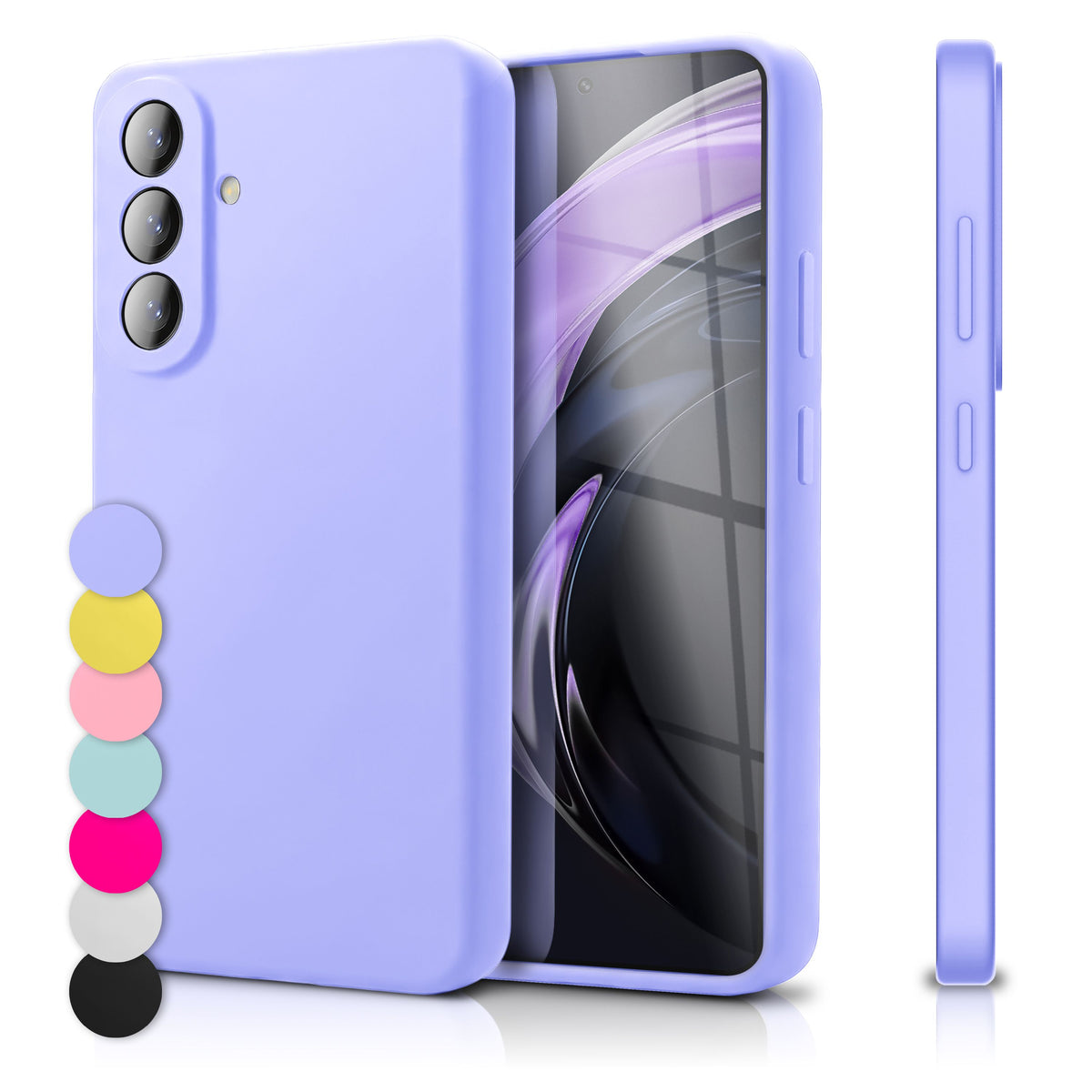 NALIA Silikonhülle für Samsung Galaxy A57 – Kameraschutz & Innenfutter – PHOENIX (Soft-Touch Case) – Marke aus Berlin Default NALIA Protective Hülle
