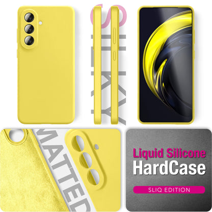 NALIA Silikonhülle Samsung Galaxy A57 Case samtig griffig Kameraschutz stoßfest Neon Gelb NALIA Protective Hülle