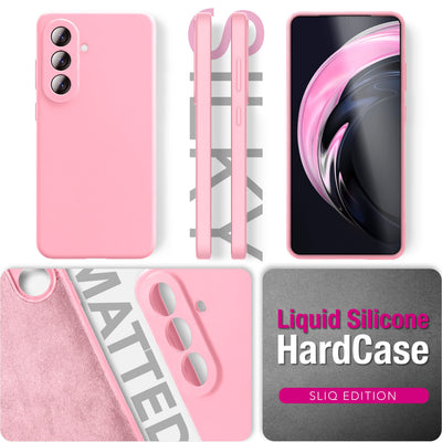 NALIA Silikonhülle für Samsung Galaxy A57 – Kameraschutz & Innenfutter – PHOENIX (Soft-Touch Case) – Marke aus Berlin Seidenrosa NALIA Protective Hülle