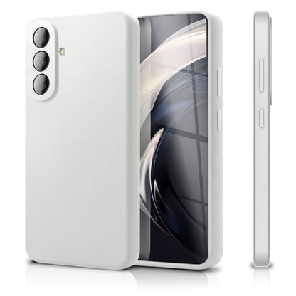 NALIA Silikonhülle Samsung Galaxy A57 Case samtig griffig Kameraschutz stoßfest Schneeweiß NALIA Protective Hülle