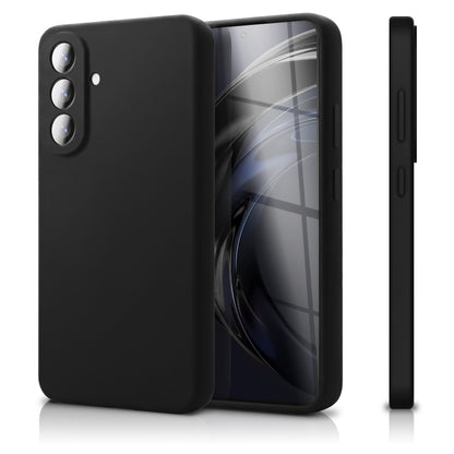 NALIA Silikonhülle Samsung Galaxy A57 Case samtig griffig Kameraschutz stoßfest Graphit Schwarz NALIA Protective Hülle