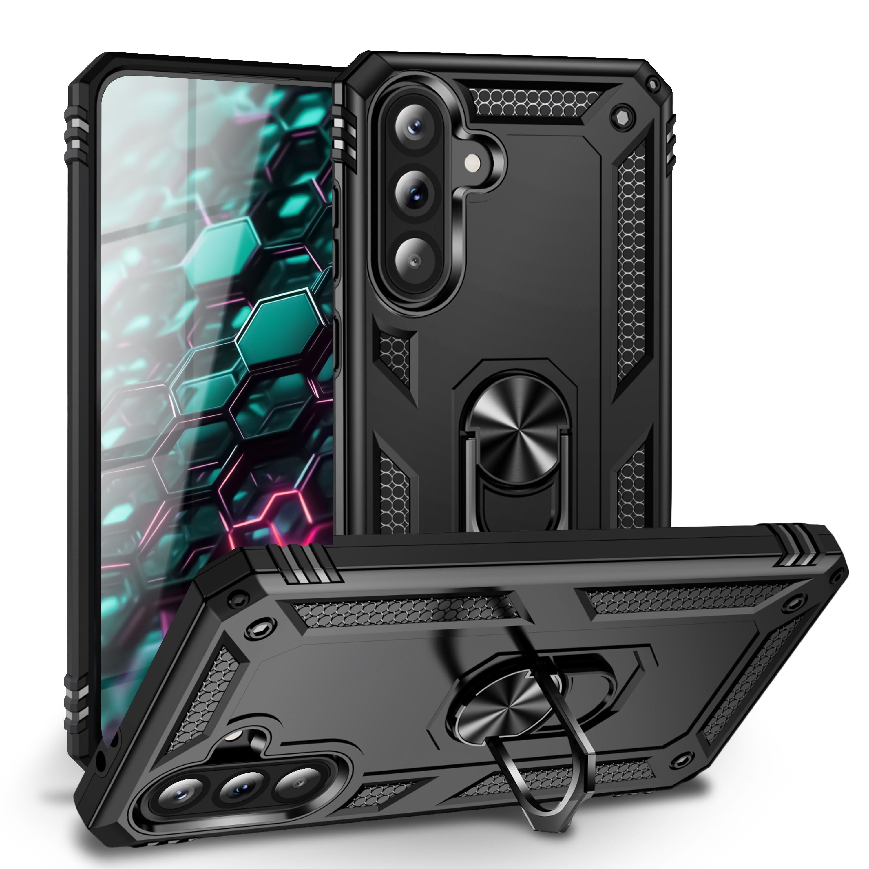 NALIA Outdoor Ring Hülle Samsung Galaxy A37 Case 360° stoßfest Default Title NALIA Outdoor Hülle