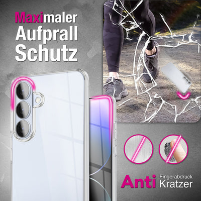 NALIA 360° Hülle für Samsung Galaxy S26 – Vorne & Hinten Schutz – 360GUARD (Full-Body Case) – Marke aus Berlin Default Title NALIA Transparente Hülle