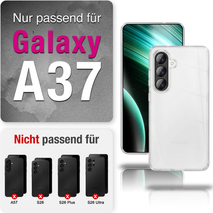 NALIA 360° Hülle Samsung Galaxy A37 Case Komplettschutz stoßfest Default Title NALIA Transparente Hülle
