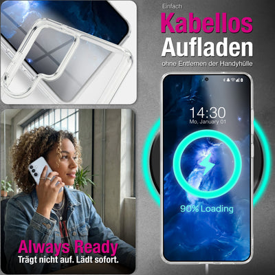 NALIA Transparente Hülle für Samsung Galaxy S26 – Anti-Gelb & Stoßfest – GLAZE (Rückseite in Glas-Optik) – Marke aus Berlin Default Title NALIA Transparente Hülle