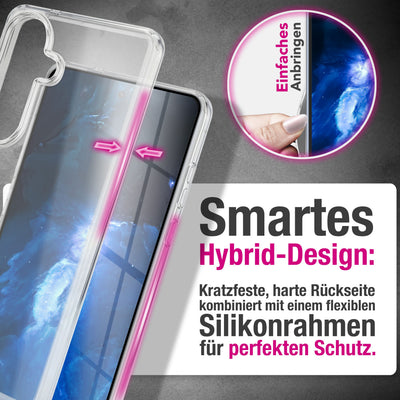 NALIA Transparente Hülle für Samsung Galaxy S26 – Anti-Gelb & Stoßfest – GLAZE (Rückseite in Glas-Optik) – Marke aus Berlin Default Title NALIA Transparente Hülle