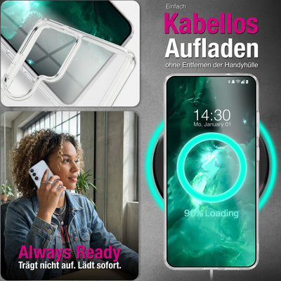 NALIA Transparente Hülle für Samsung Galaxy S26 Plus – Anti-Gelb & Stoßfest – GLAZE (Rückseite in Glas-Optik) – Marke aus Berlin Default Title NALIA Transparente Hülle