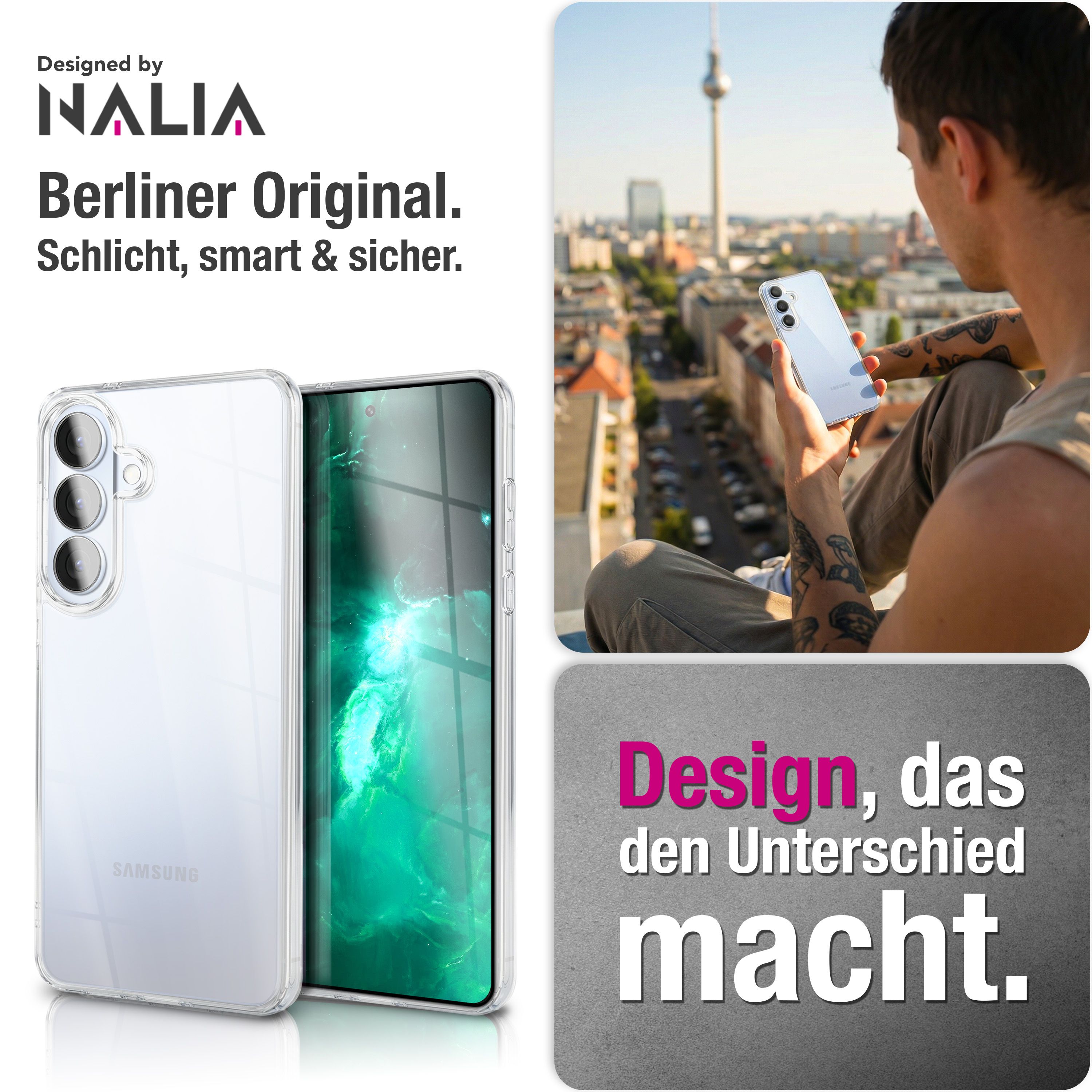 NALIA Transparente Silikonhülle Samsung Galaxy S26 Plus Case Anti-Gelb stoßfest Default Title NALIA Transparente Hülle
