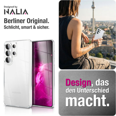 NALIA Transparente Hülle für Samsung Galaxy S26 Ultra – Anti-Gelb & Stoßfest – GLAZE (Rückseite in Glas-Optik) – Marke aus Berlin Default Title NALIA Transparente Hülle