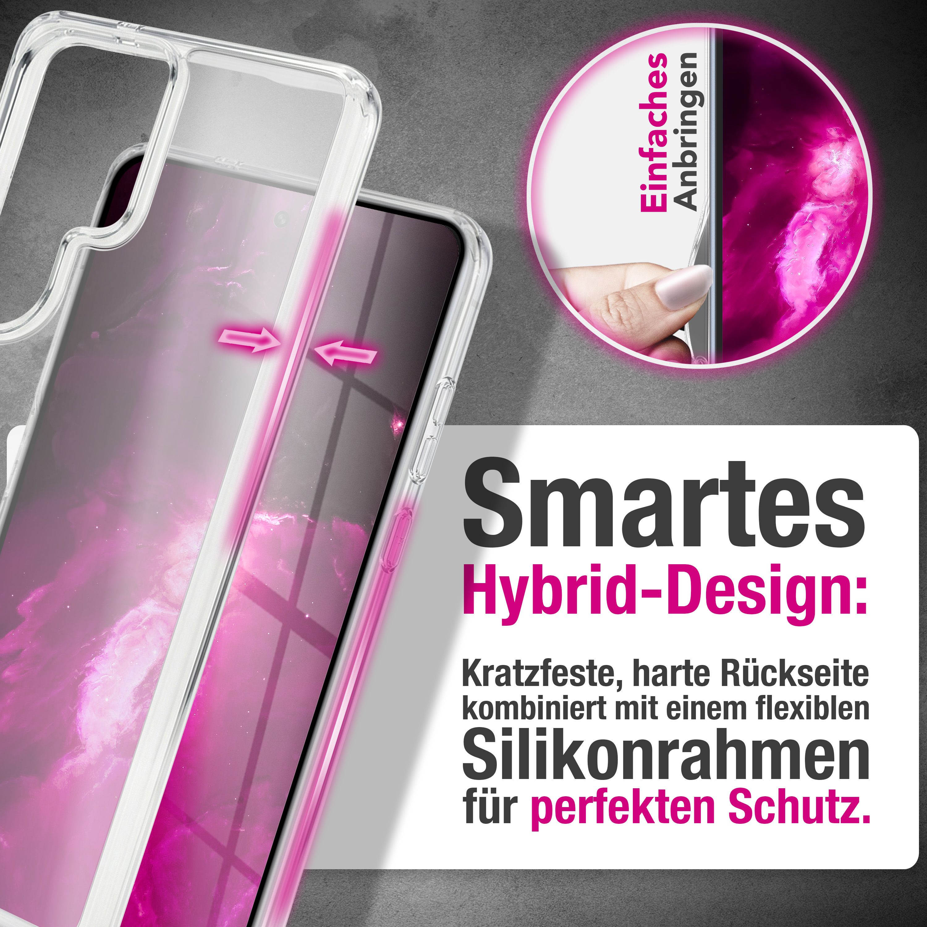 NALIA Transparente Hülle für Samsung Galaxy S26 Ultra – Anti-Gelb & Stoßfest – GLAZE (Rückseite in Glas-Optik) – Marke aus Berlin