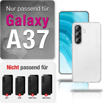 NALIA Transparente Silikonhülle Samsung Galaxy A37 Case Anti-Gelb stoßfest Default Title NALIA Transparente Hülle