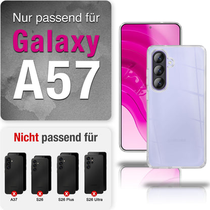 NALIA Transparente Silikonhülle Samsung Galaxy A57 Case Anti-Gelb stoßfest Default Title NALIA Transparente Hülle