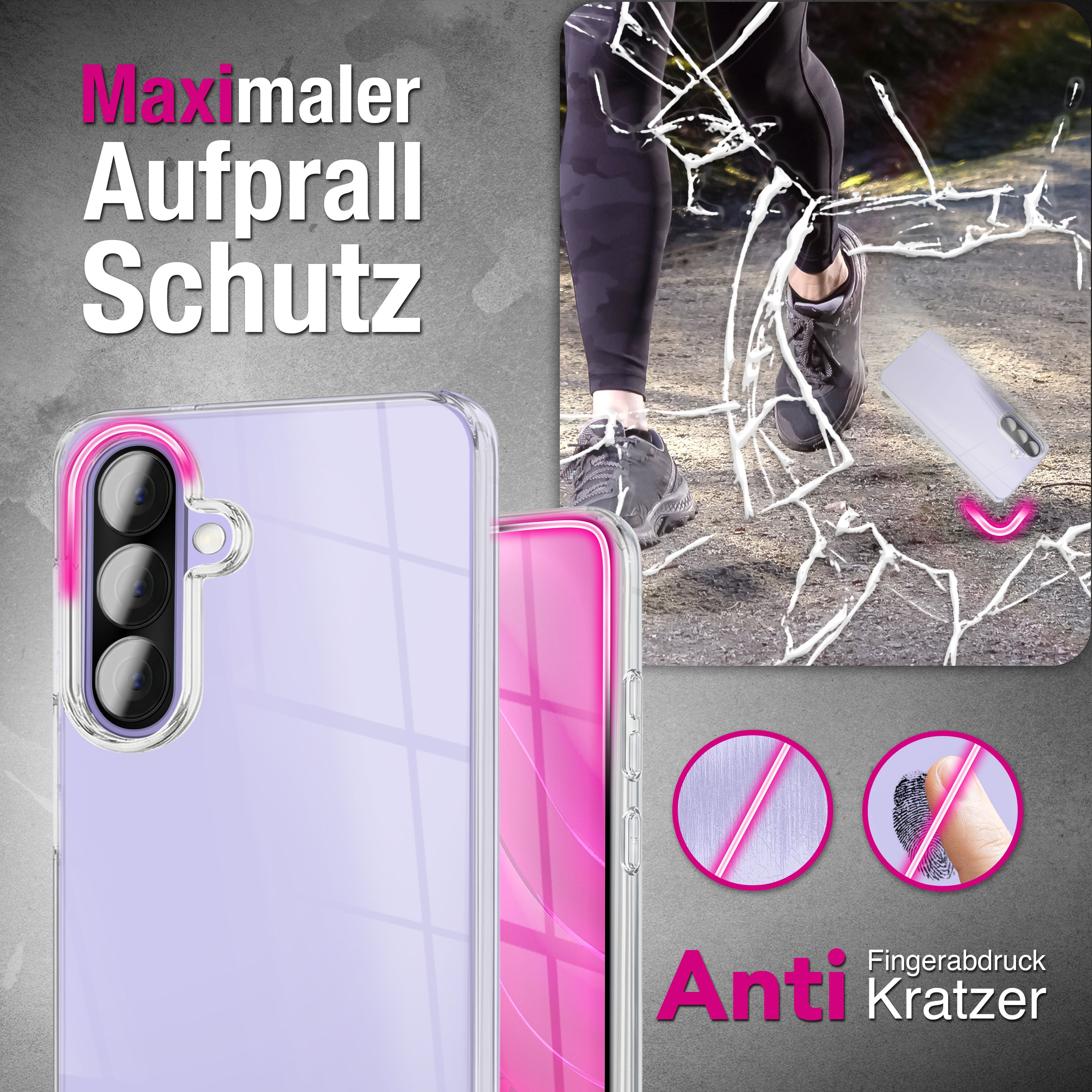 NALIA Transparente Silikonhülle Samsung Galaxy A57 Case Anti-Gelb stoßfest Default Title NALIA Transparente Hülle
