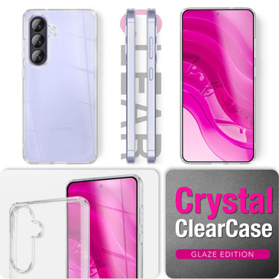 NALIA Transparente Silikonhülle für Samsung Galaxy A57 – Anti-Gelb & Rutschfest – GLAZE (Handyhülle Kristallklar, Schlank & Stoßfest) – Marke aus Berlin Default Title NALIA Transparente Hülle